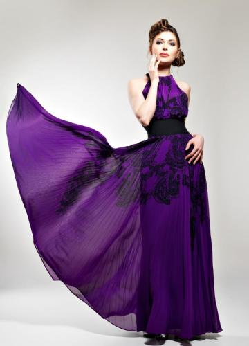 beautiful-fashion-woman-purple-long-dress-hairstyle-with-pigtails-design-poses-studio